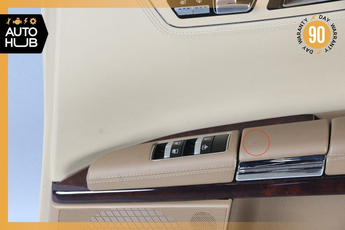 07-09 Mercedes W221 S600 Rear Right Passenger Side Interior Door Panel Beige OEM - photo 7