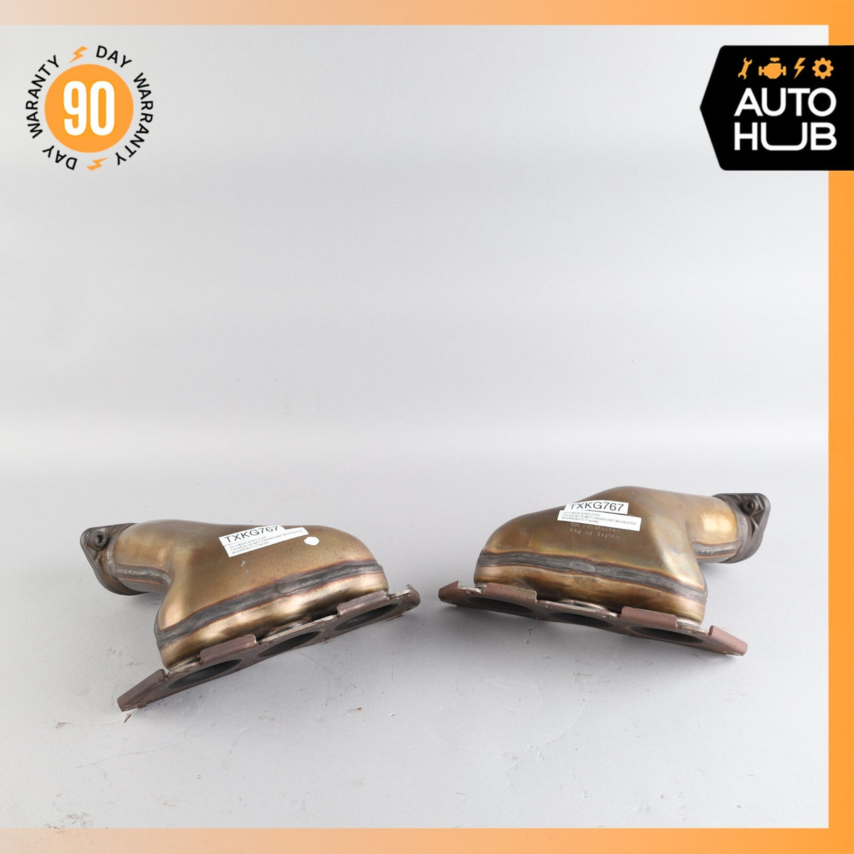 12-18 Mercedes W207 E350 CLS400 M276 Exhaust Manifold Left & Right Side Set OEM - photo 2