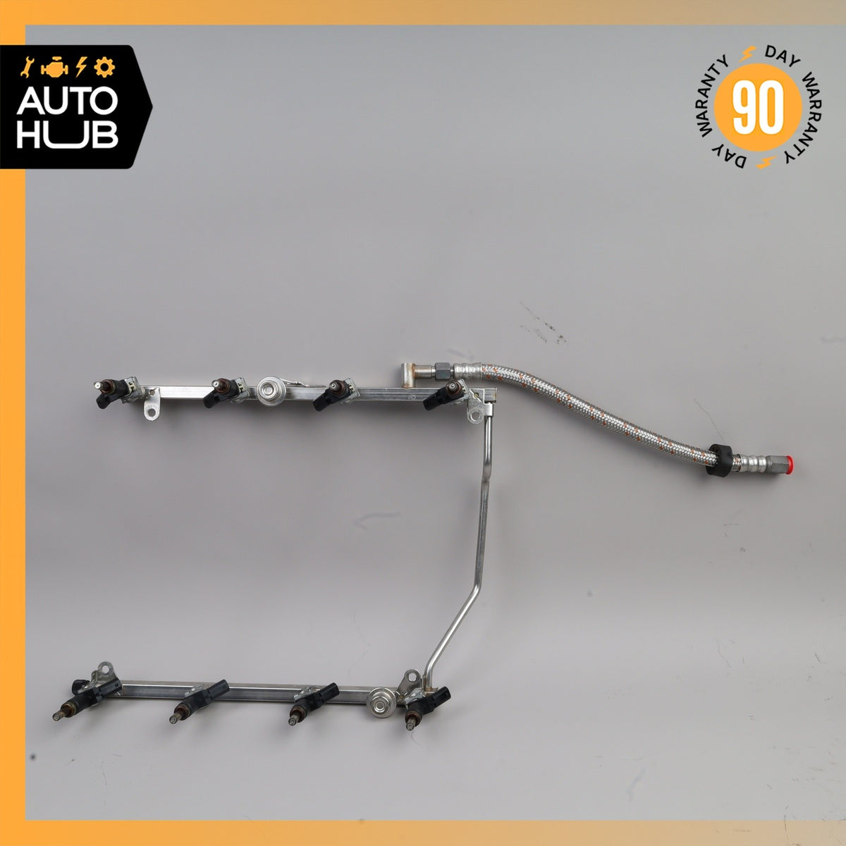 07-12 Mercedes R230 SL550 M273 Fuel Injection Rail With Fuel Injectors OEM - photo 2