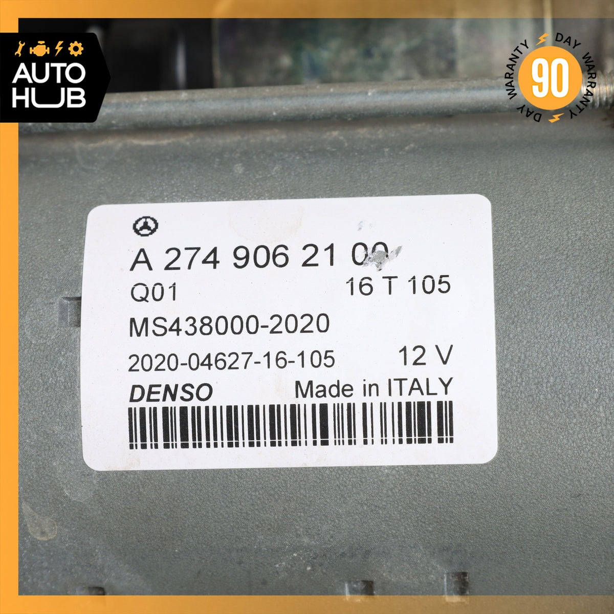 Mercedes W205 C300 M274 Engine Motor Starter 2749062100 OEM - photo 8