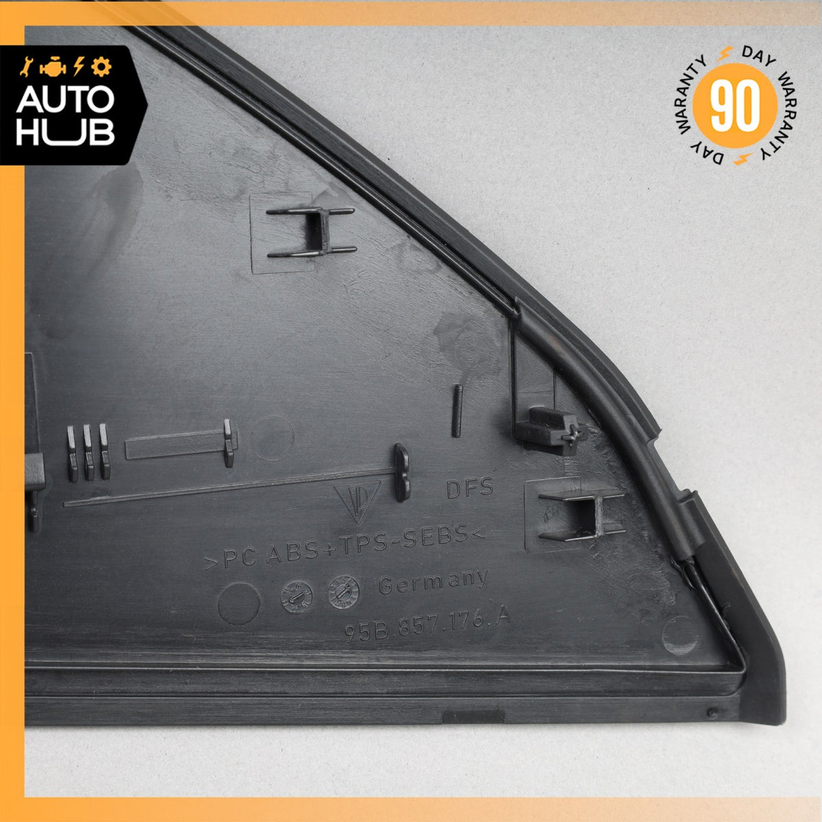 Porsche Macan 95B Right Side Dashboard Trim Cover Panel Black 95B857176A OEM - photo 11