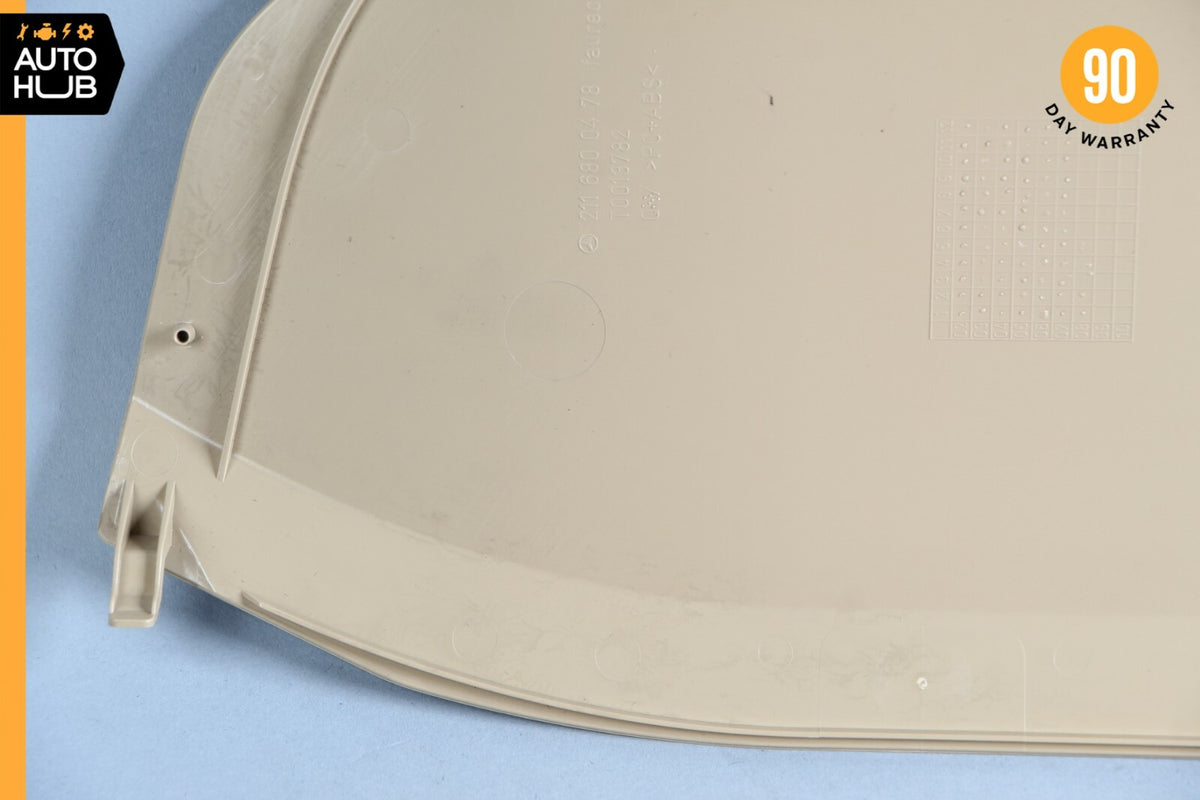 06-09 Mercedes W211 E350 E500 Right Side Dashboard Trim Cover Panel Beige OEM - photo 10