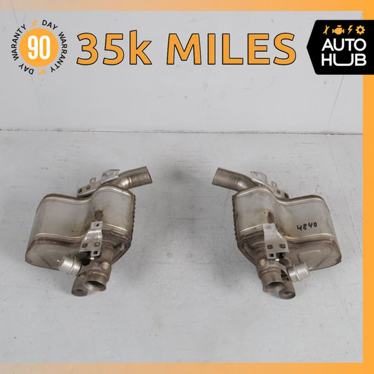 20-24 Maserati Levante M161 Exhaust Mufflers Dual Tips Left & Right Side Set OEM - photo 1