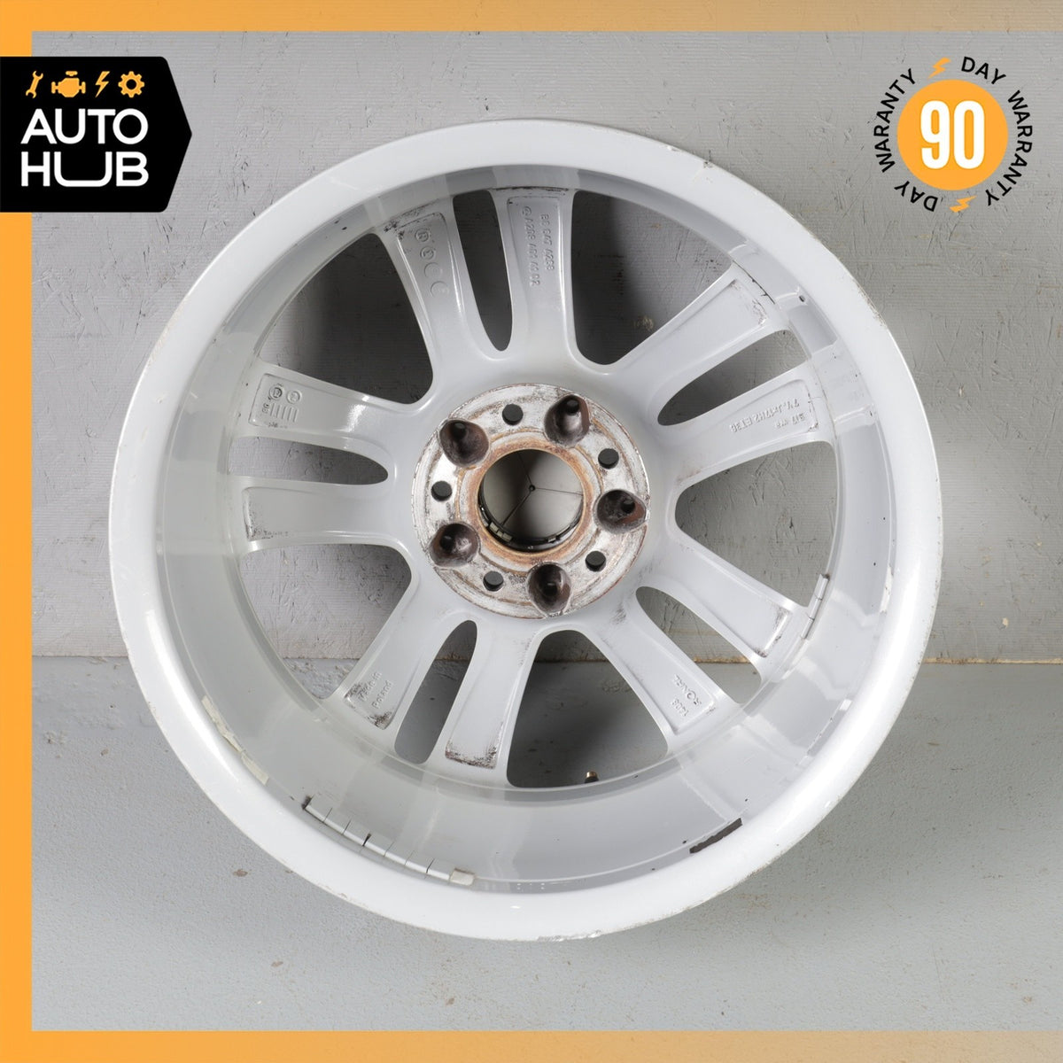 Mercedes W209 CLK350 SLK350 7.5 x 17 17" Front Wheel Rim Silver 2094014102 OEM - photo 11
