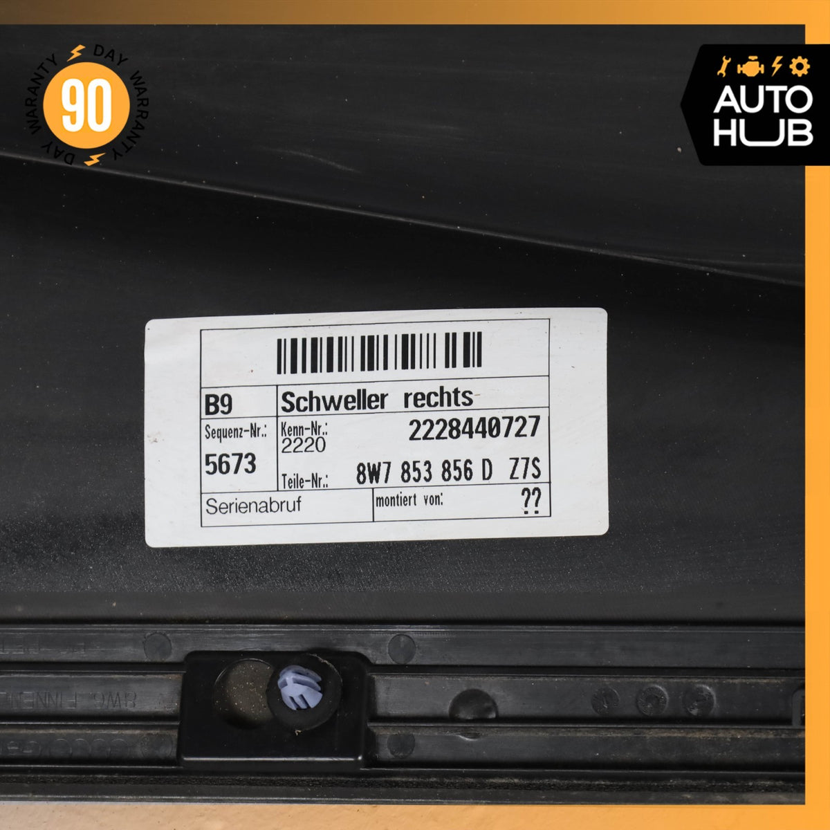 20-24 Audi B9 S5 A5 Convertible Right Side Rocker Panel Side Skirt OEM - photo 14