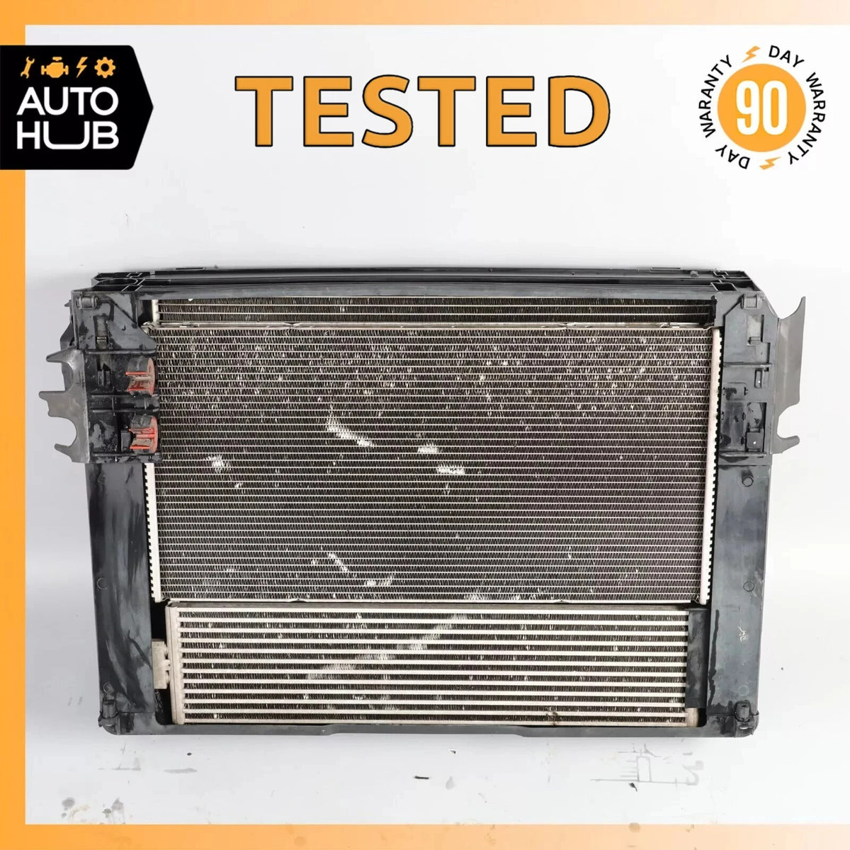 10-19 BMW F10 550i 650i Cooling Radiator A/C Condenser Oil Cooler OEM - photo 1