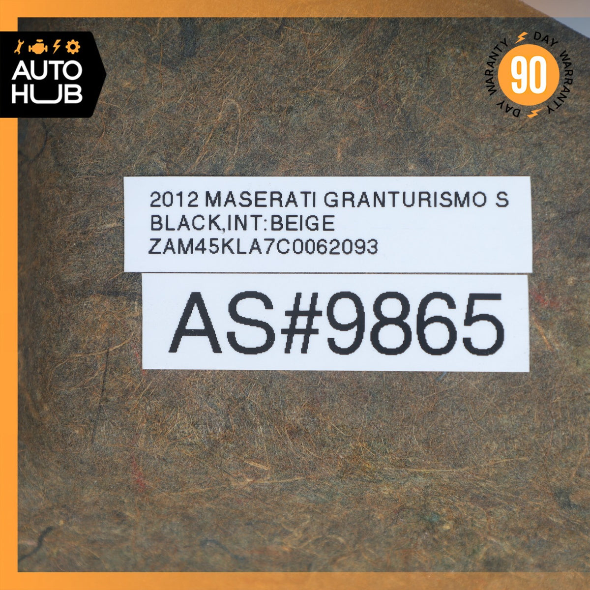 08-19 Maserati GranTurismo M145 Dashboard Soudproofing Foam Panel Left Side OEM - photo 14