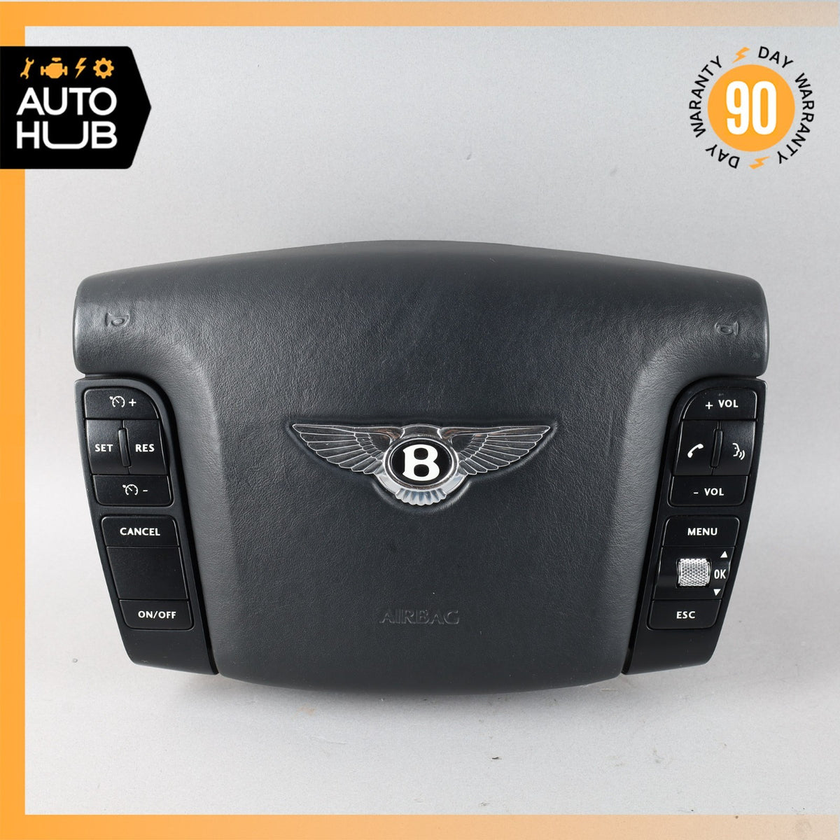 03-13 Bentley Continental GTC Flying Spur Driver Steering Wheel Airbag OEM - photo 1