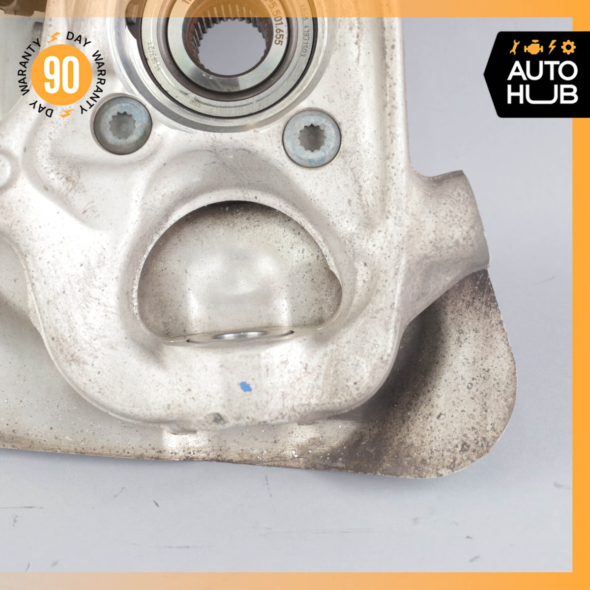 11-18 Porsche Cayenne 958 Front Left Knuckle Spindle 7P0615311B OEM - photo 13