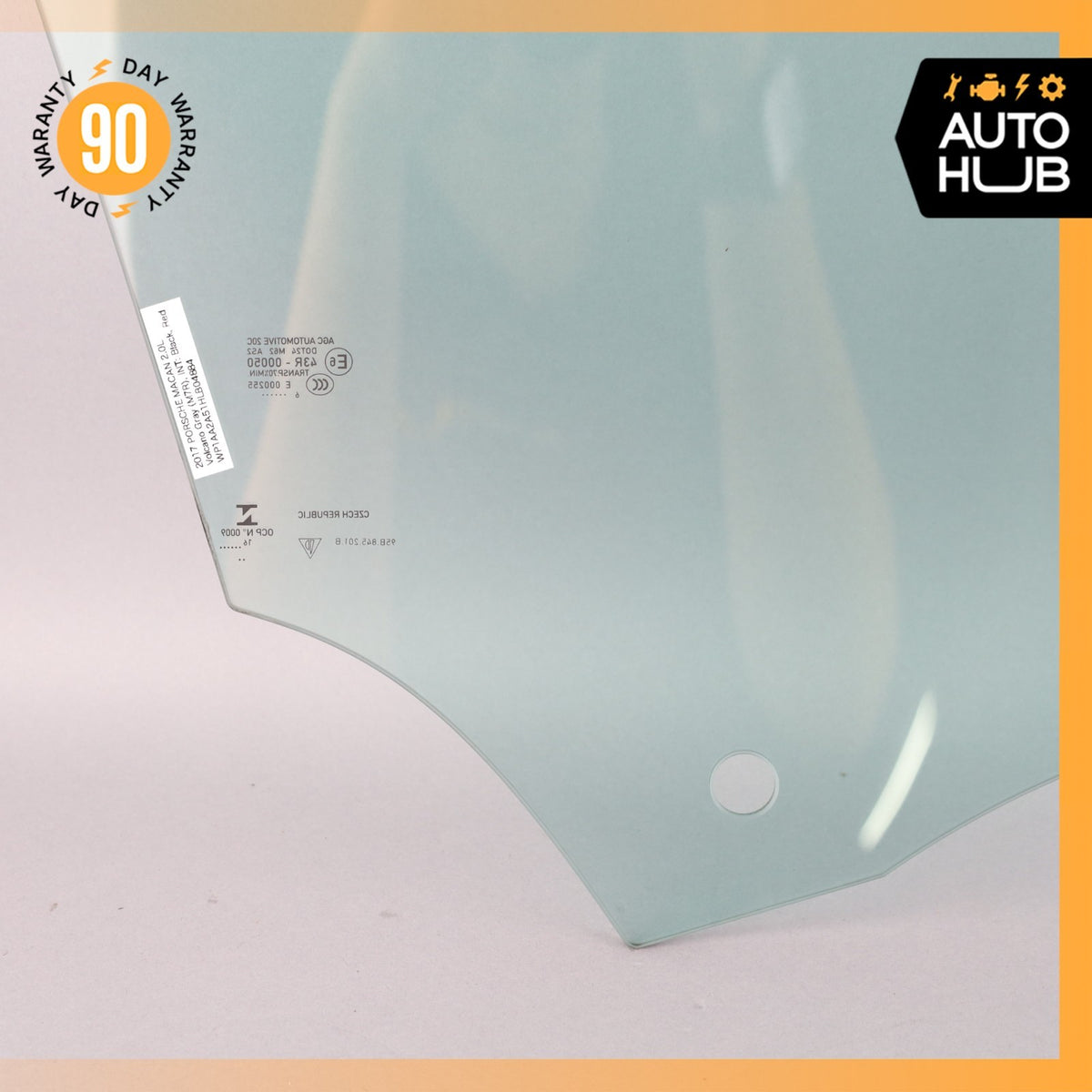 15-24 Porsche Macan 95B Front Left Driver Side Door Window Glass OEM - photo 13