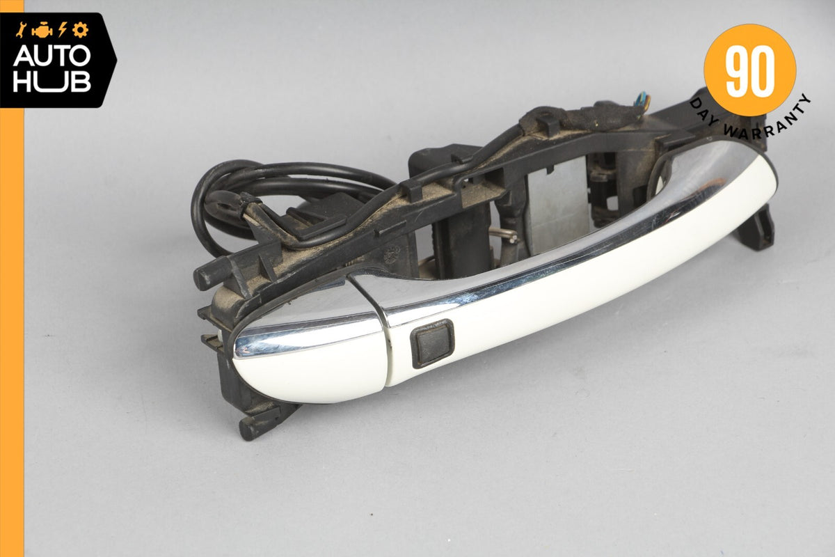07-09 Mercedes W211 E350 E320 Front Right Side Door Handle Keyless Go White OEM - photo 1