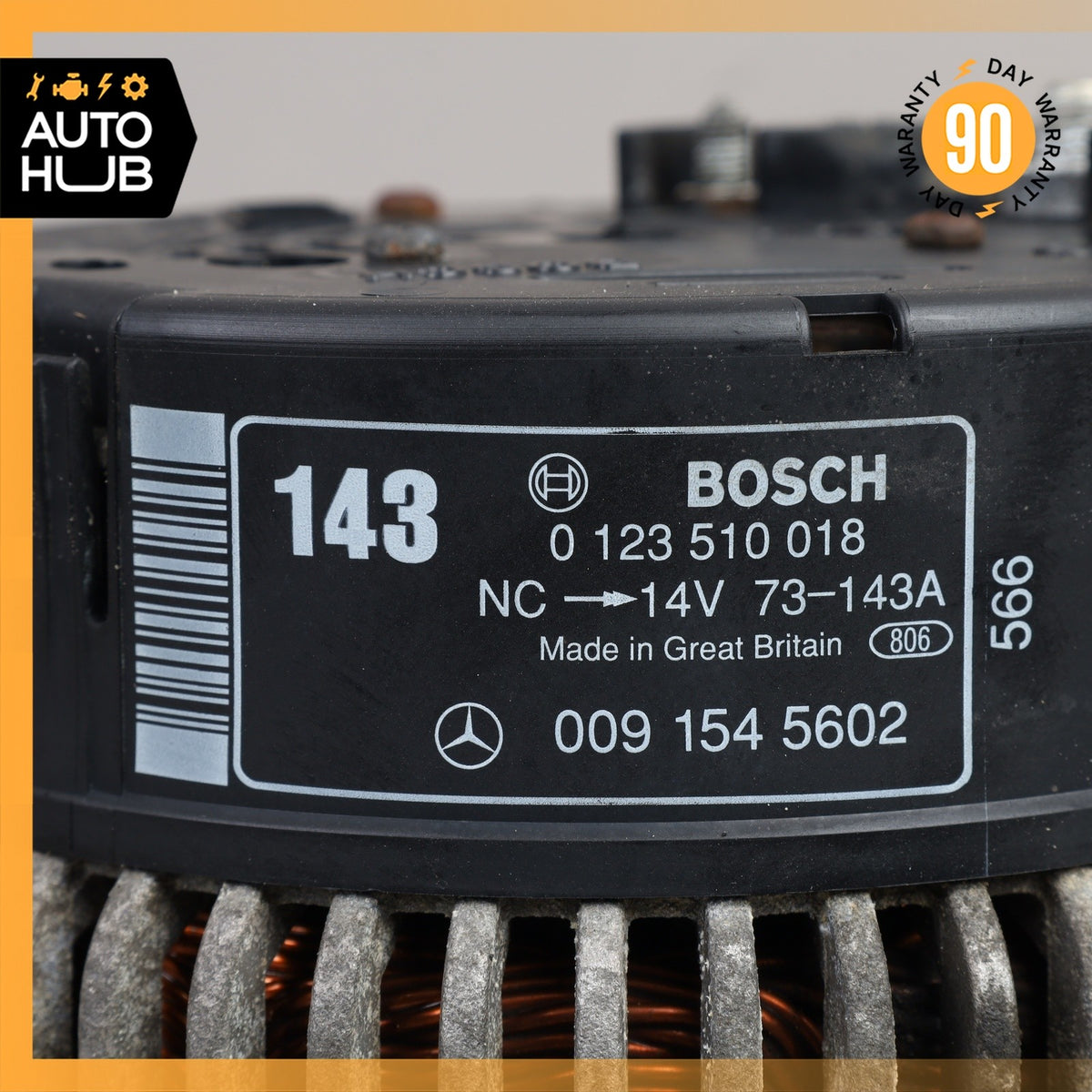 Mercedes W140 S500 SL500 M119 Alternator Generator 0101547102 OEM - photo 11