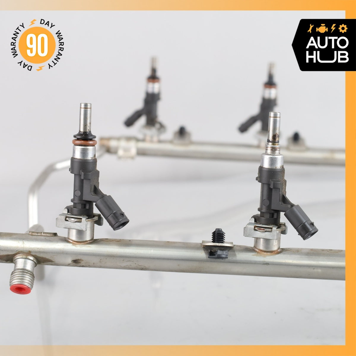 Mercedes W211 E63 SL63 CL63 AMG Engine Fuel Injector Rail w/ Injectors OEM - photo 10