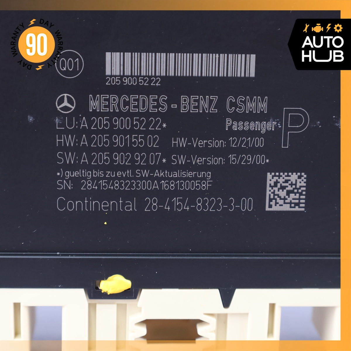 15-18 Mercedes W205 C43 AMG C300 Front Right Passenger Seat Memory Control OEM - photo 8