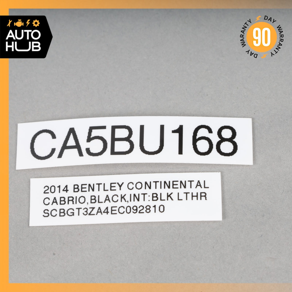12-18 Bentley Continental GTC Front Right Side A-Pillar Trim Cover Black OEM - photo 12