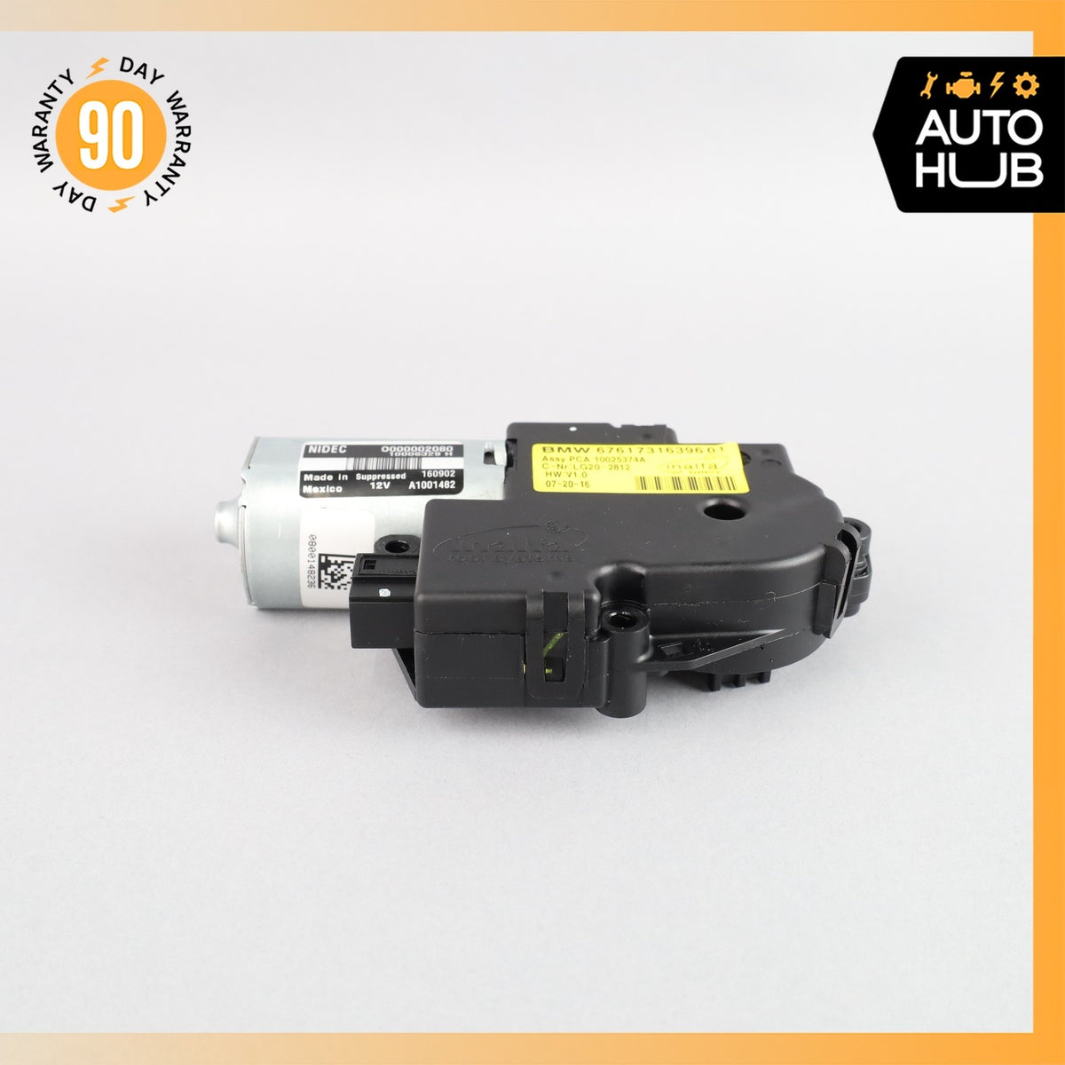 14-18 BMW F15 X5 Panoramic Sunroof Drive Motor Actuator OEM 69k - photo 4