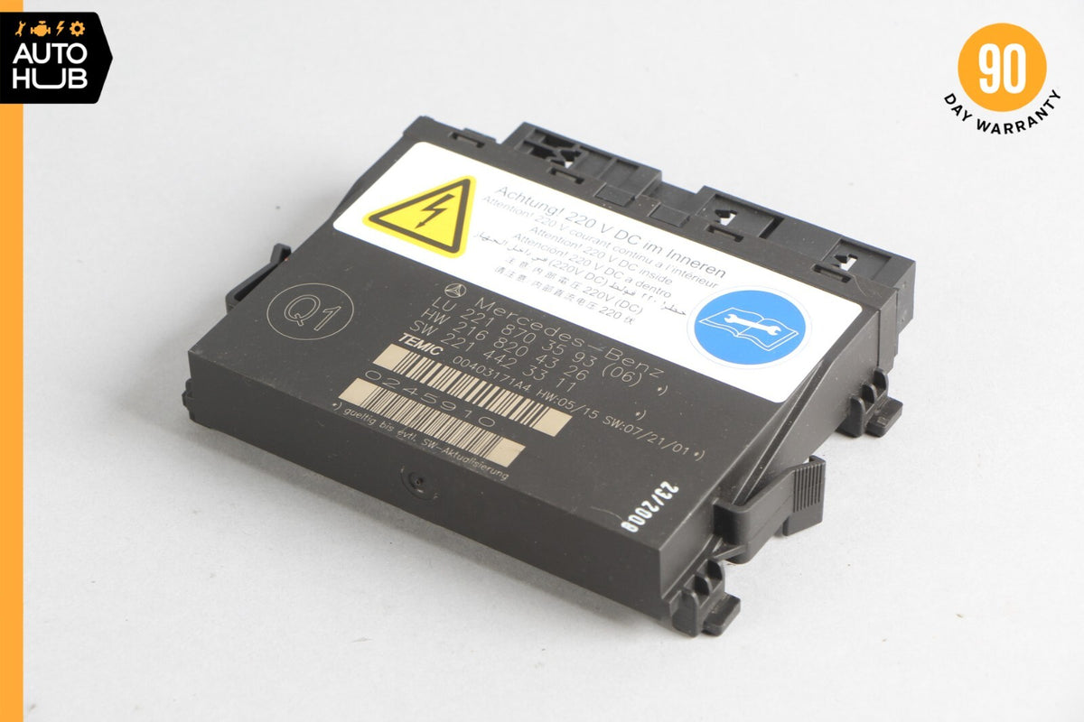 07-10 Mercedes W216 CL550 S63 Front Left or Right Seat Contour Control Module - photo 4