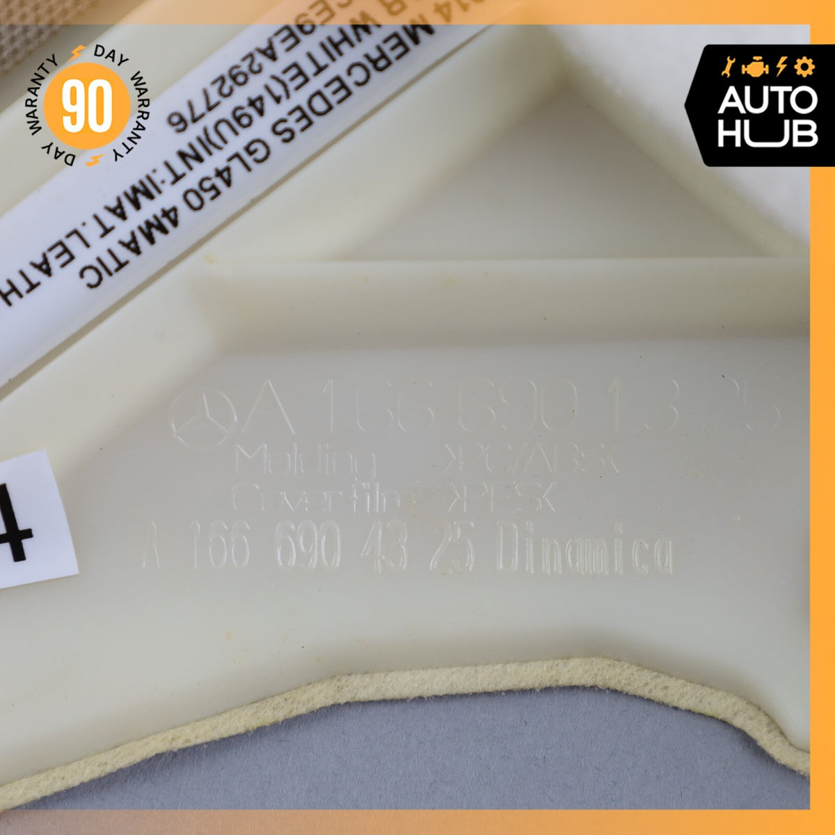 12-19 Mercedes X166 GL450 ML350 GLS550 A-Pillar Trim Front Left Side Beige OEM - photo 12