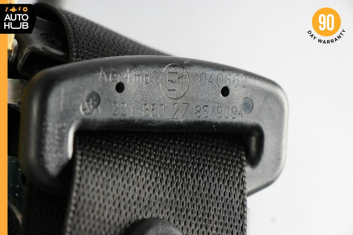 07-09 Mercedes W221 S550 S450 S600 Seat Belt Rear Left Driver Side Black OEM - photo 11