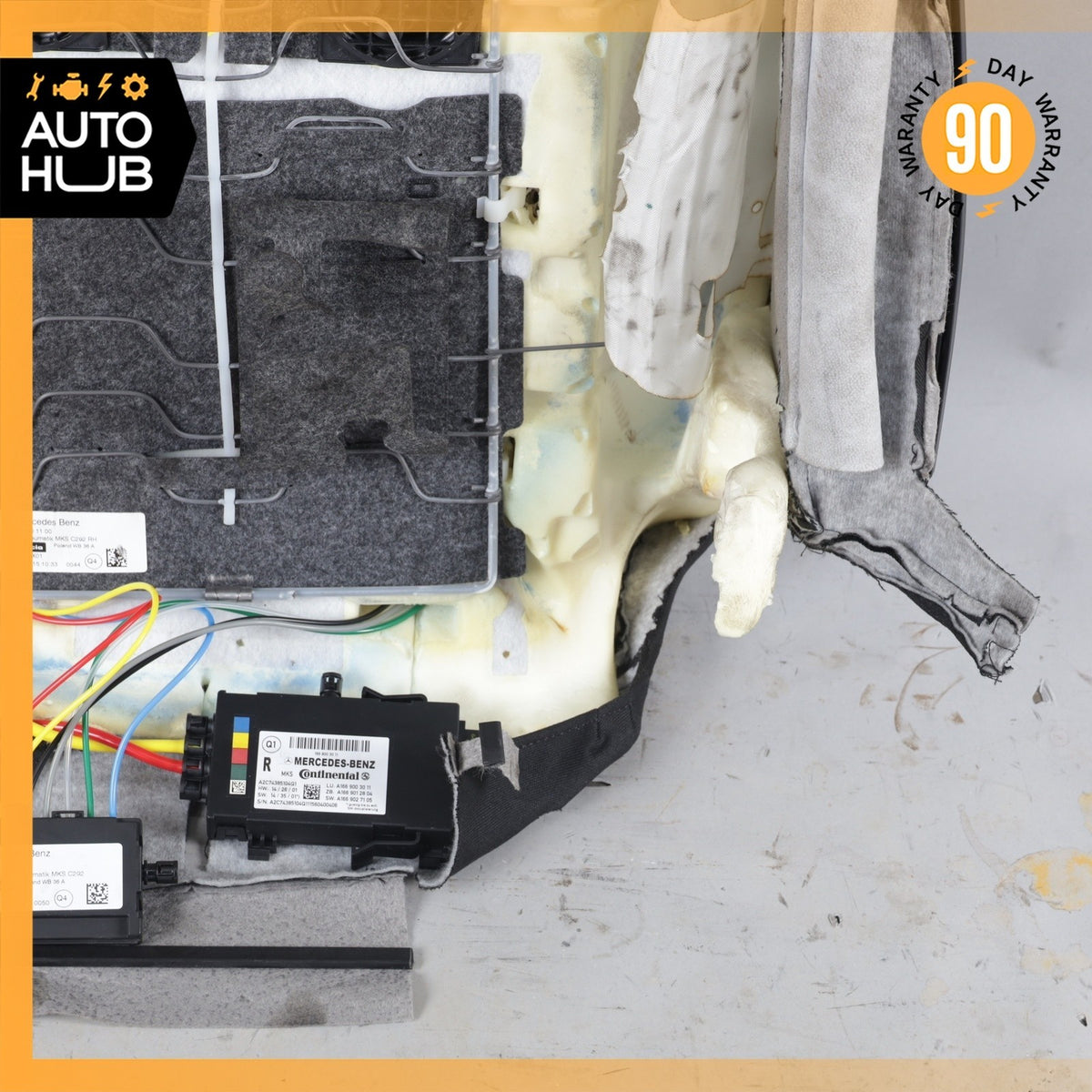 12-16 Mercedes X166 GL350 ML63 Front Right Top Upper Seat Cushion Designo OEM - photo 13