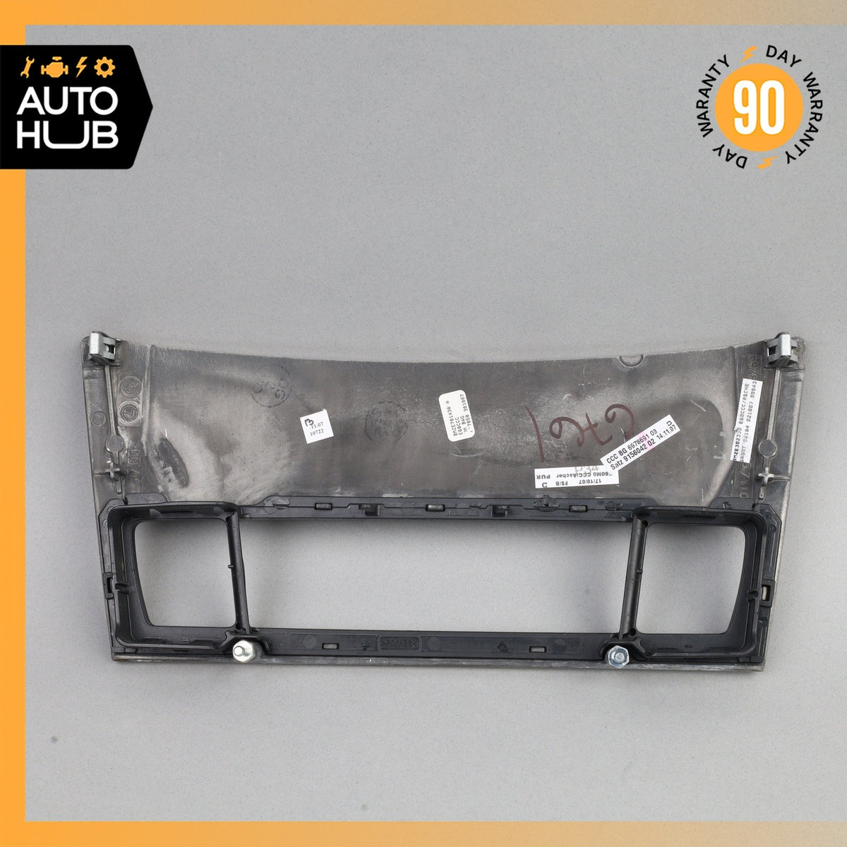 04-10 BMW E60 550i 528i 535i Dashboard Switch Cover Panel Trim Wood OEM - photo 4