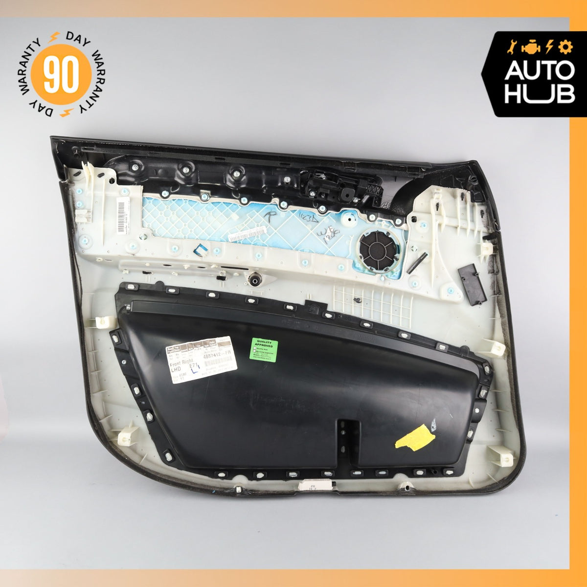 08-14 BMW E71 X6M Front Right Side Interior Door Panel 51417243722 OEM 62k - photo 12