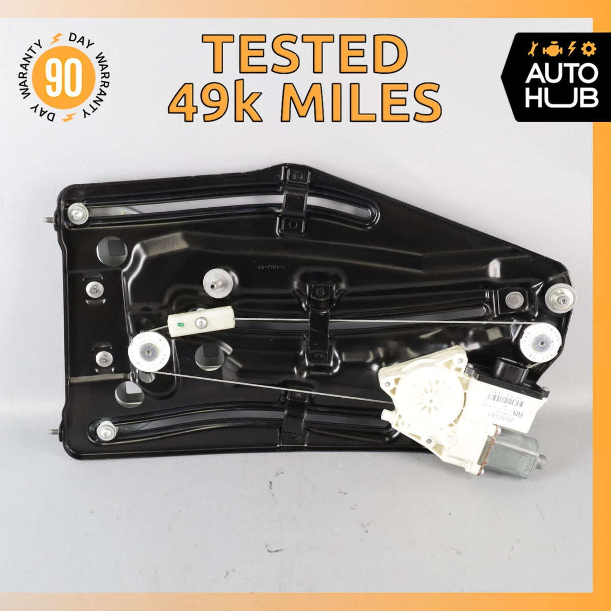 12-18 Bentley Continental GTC Rear Right Quarter Window Regulator w/ Motor OEM - photo 1