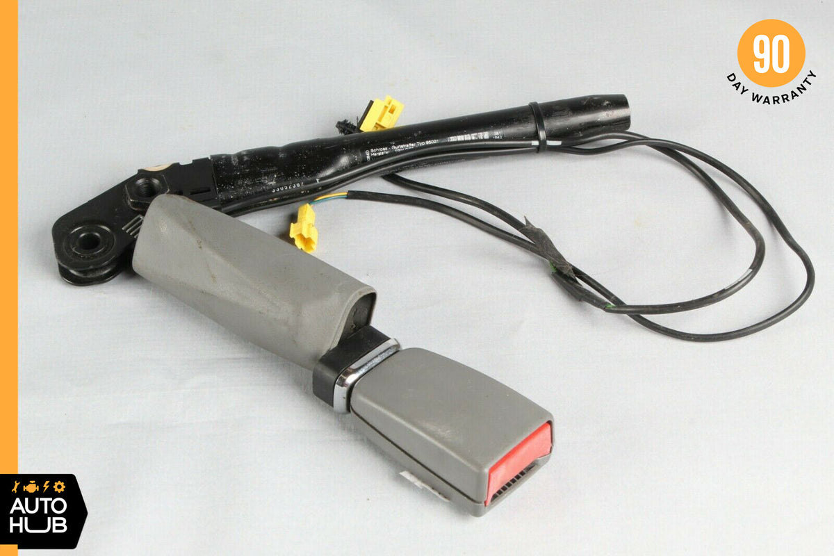 07-13 Mercedes W221 S550 CL600 Front Right Passenger Seat Belt Buckle Gray OEM - photo 1