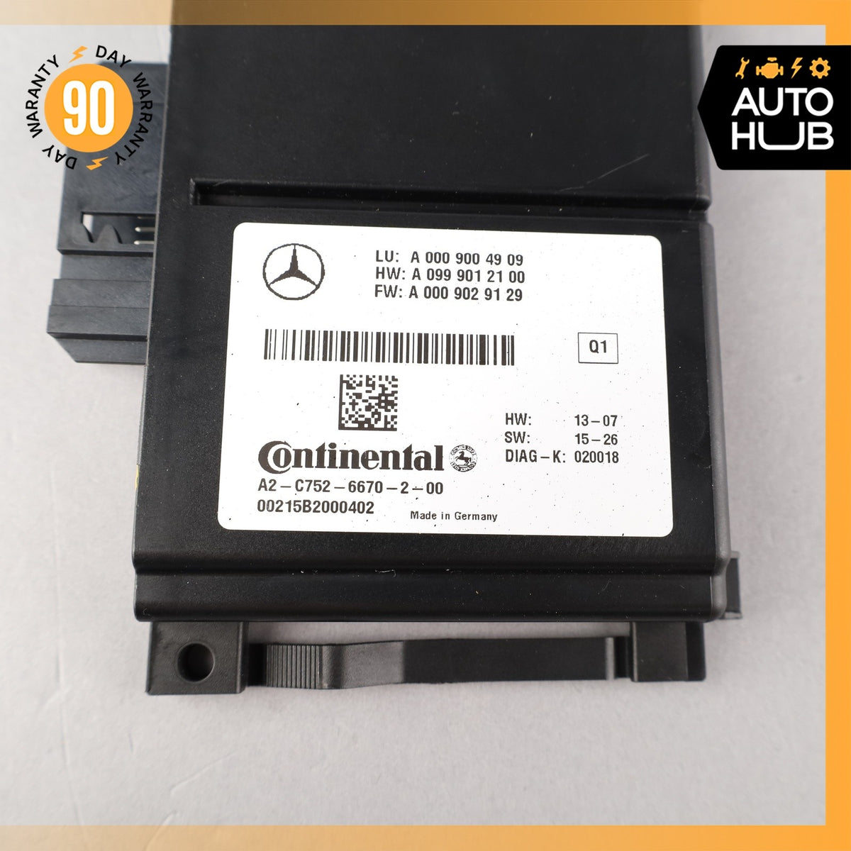 16-17 Mercedes W222 S550 S600 Blind Spot Radar Control Module OEM 74k - photo 9