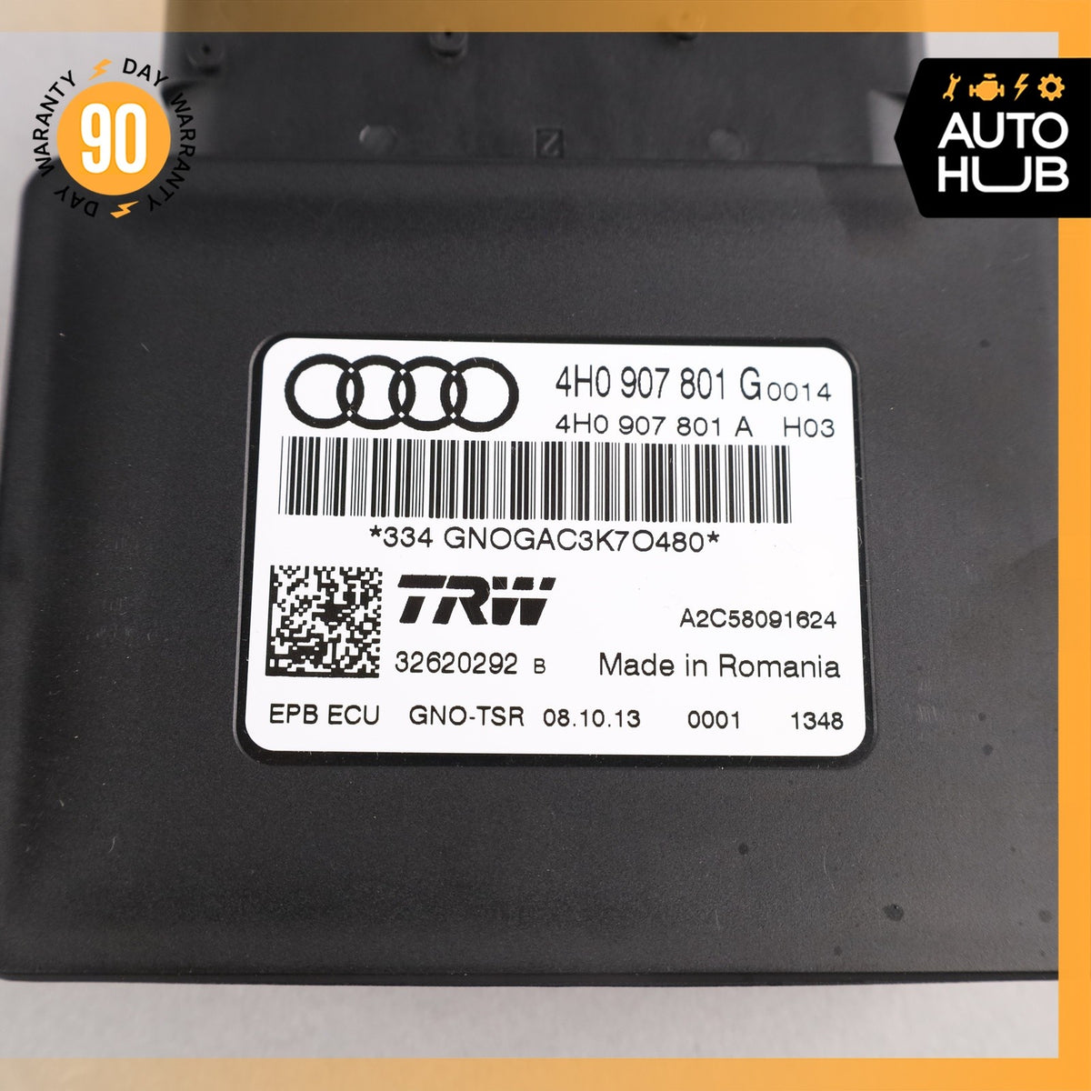 Audi C7 A6 S6 Electronic Parking Brake Control Module 4H0907801G OEM - photo 9