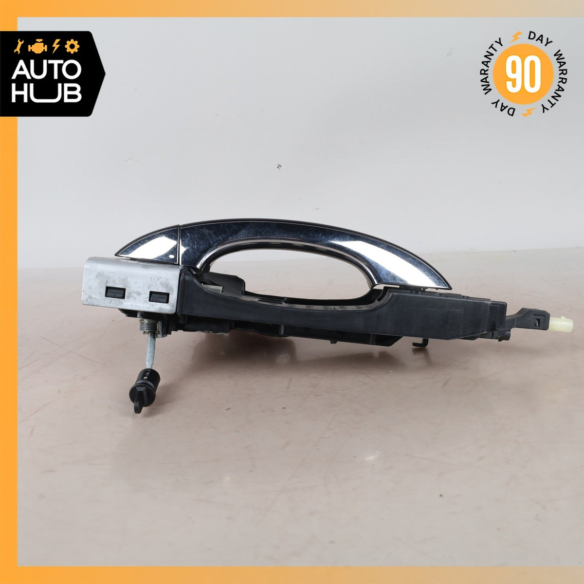 Audi D4 A8L Front Left Driver Exterior Door Handle Black 4H1837885 OEM - photo 3