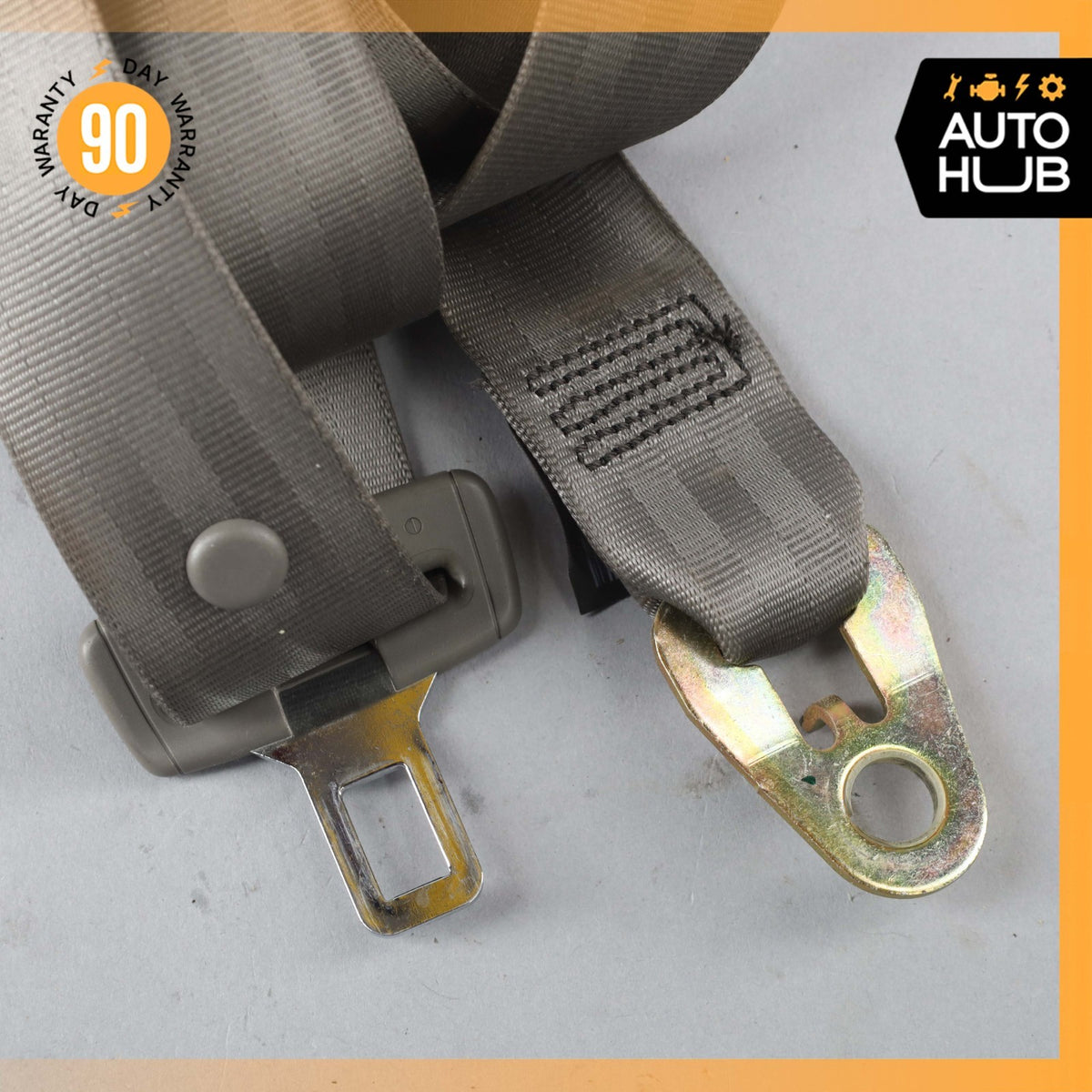 03-06 Bentley Continental GT Front Right Passenger Side Seat Belt Gray OEM - photo 12
