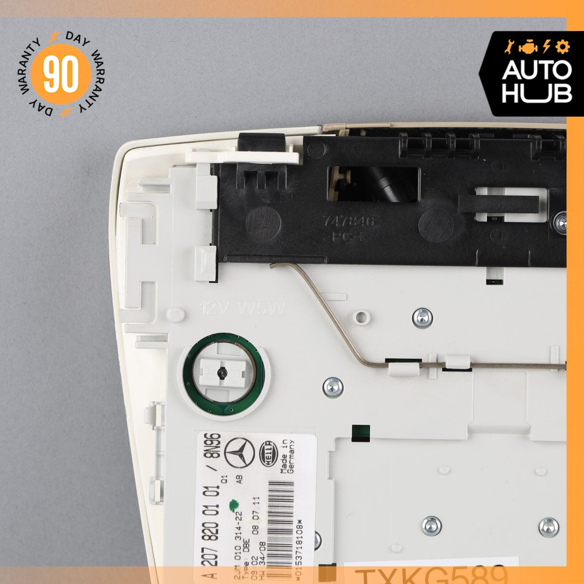 11-16 Mercedes W207 E350 E400 E550 Overhead Dome Light Lamp 2078200101 Beige OEM - photo 12