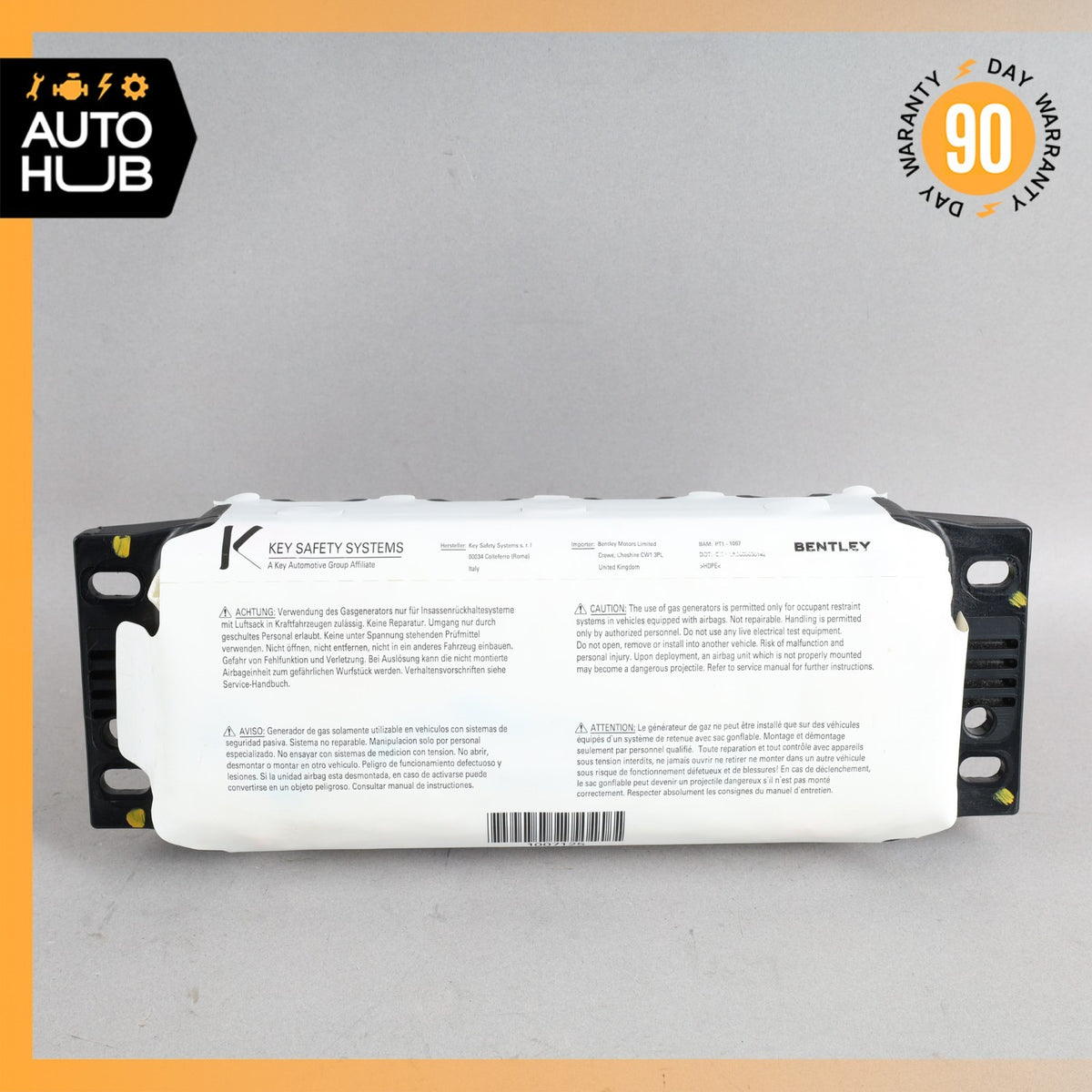12-18 Bentley Continental Flying Spur GTC Passenger Dash Airbag Air Bag OEM 40k - photo 2