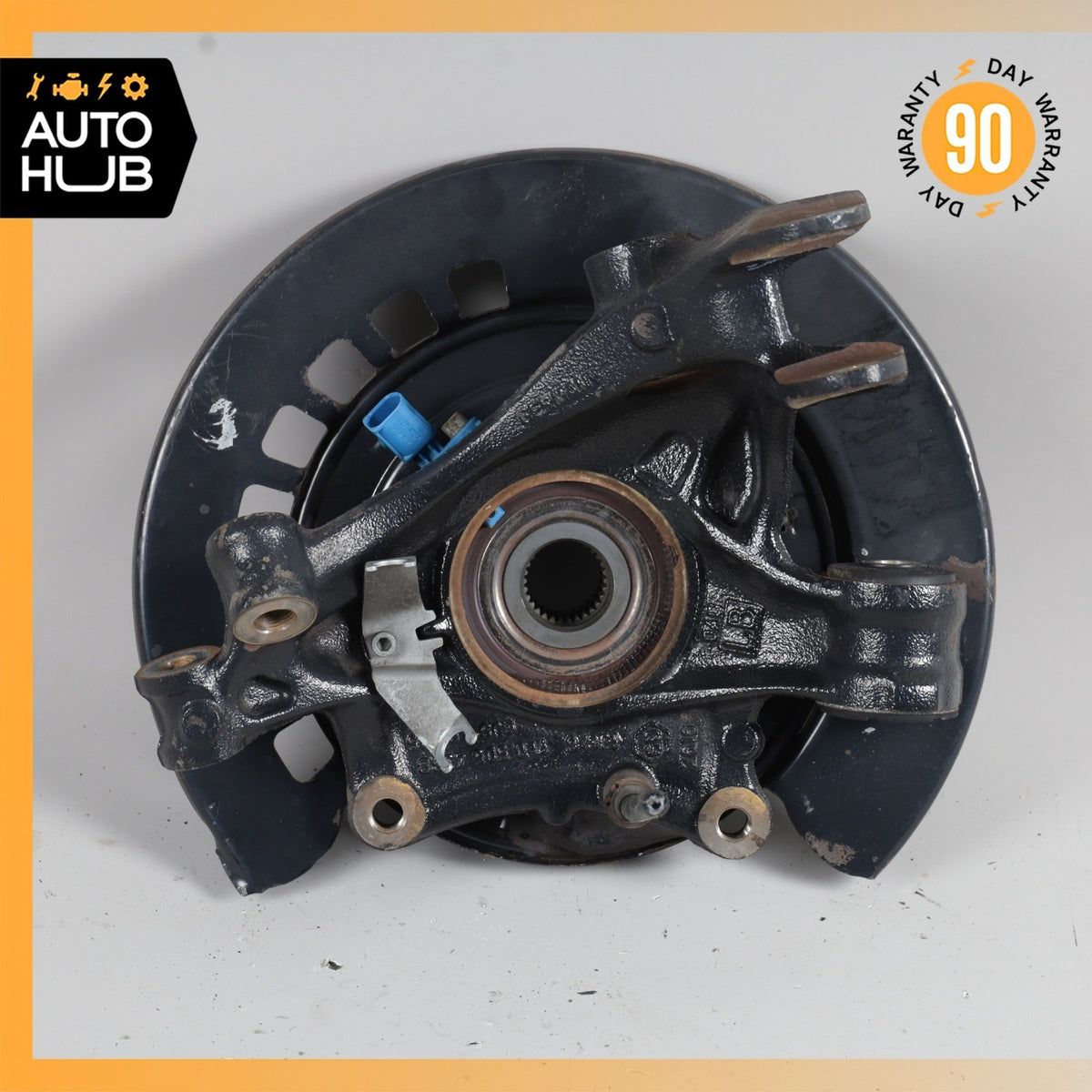 Porsche Cayenne 955 Rear Right Side Spindle Knuckle Hub w/ Shield OEM - photo 8