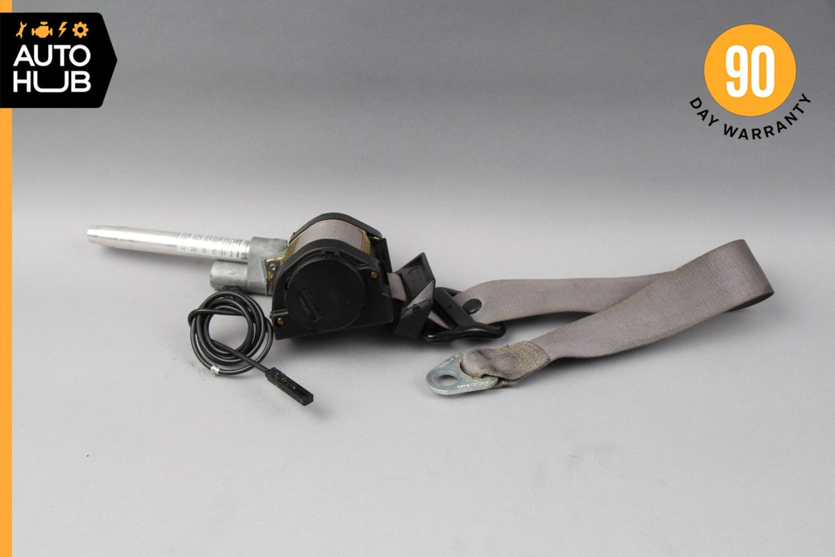 90-95 Mercedes R129 500SL SL500 SL320 Right Side Seat Belt Seatbelt Gray OEM - photo 1