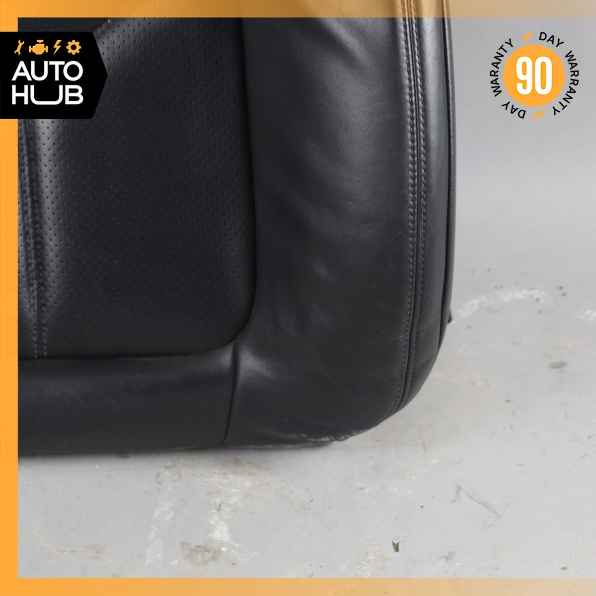 15-18 Porsche Macan 95B Front Left Side Seat Upper Cushion Leather Black OEM - photo 8