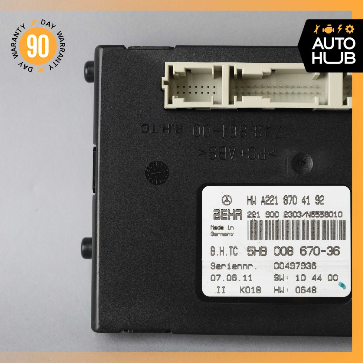 07-14 Mercedes W216 CL550 CL63 S550 AC A/C Heater Control Module 2218704192 OEM - photo 7