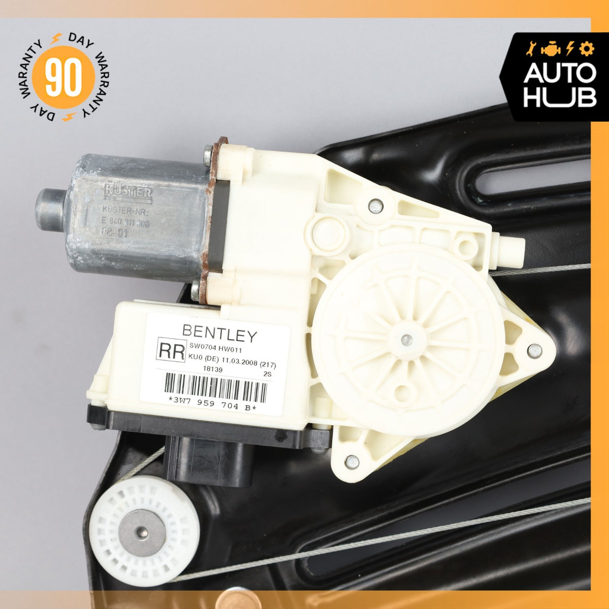 07-11 Bentley Continental GTC Rear Right Quarter Window Regulator Motor OEM 19k - photo 3