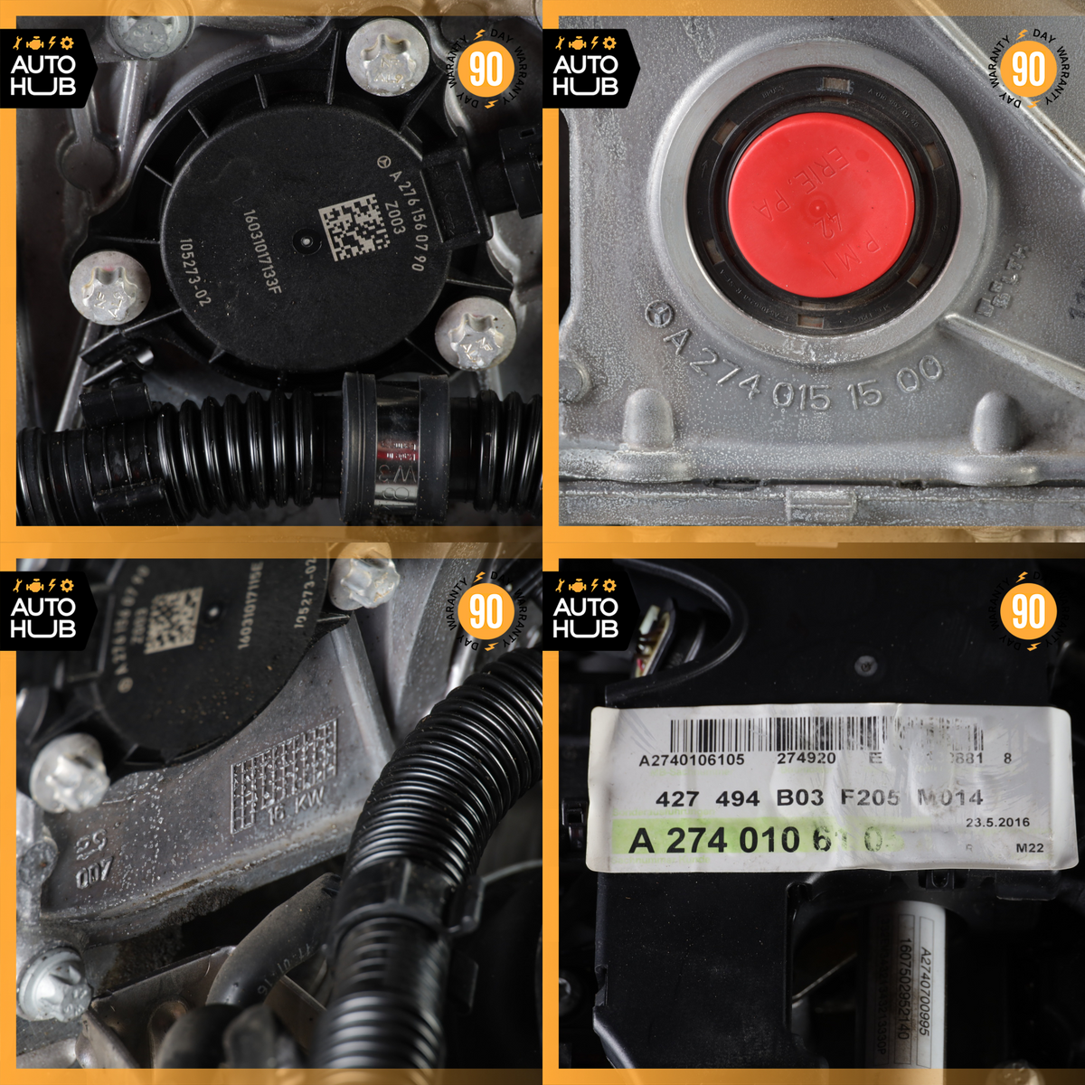 15-20 Mercedes W205 C300 E300 RWD M274 2.0L Engine Motor Assembly 274.920 OEM - photo 18