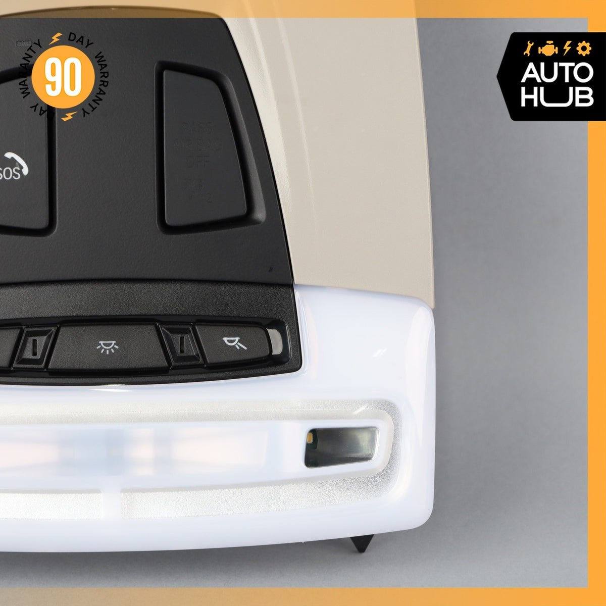 BMW i3 I01 Hybrid Front Overhead Dome Light Switch Panel Gray 61316820169 OEM - photo 6