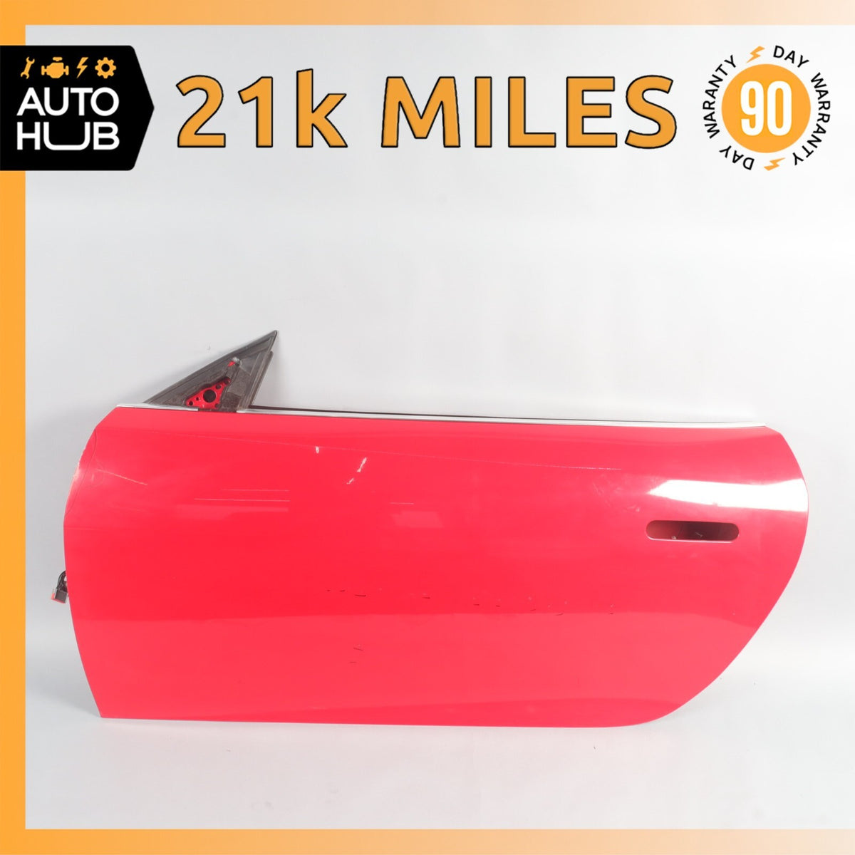 14-24 Jaguar X152 F-Type S Left Driver Side Door Shell Panel Caldera Red OEM 21k - photo 1
