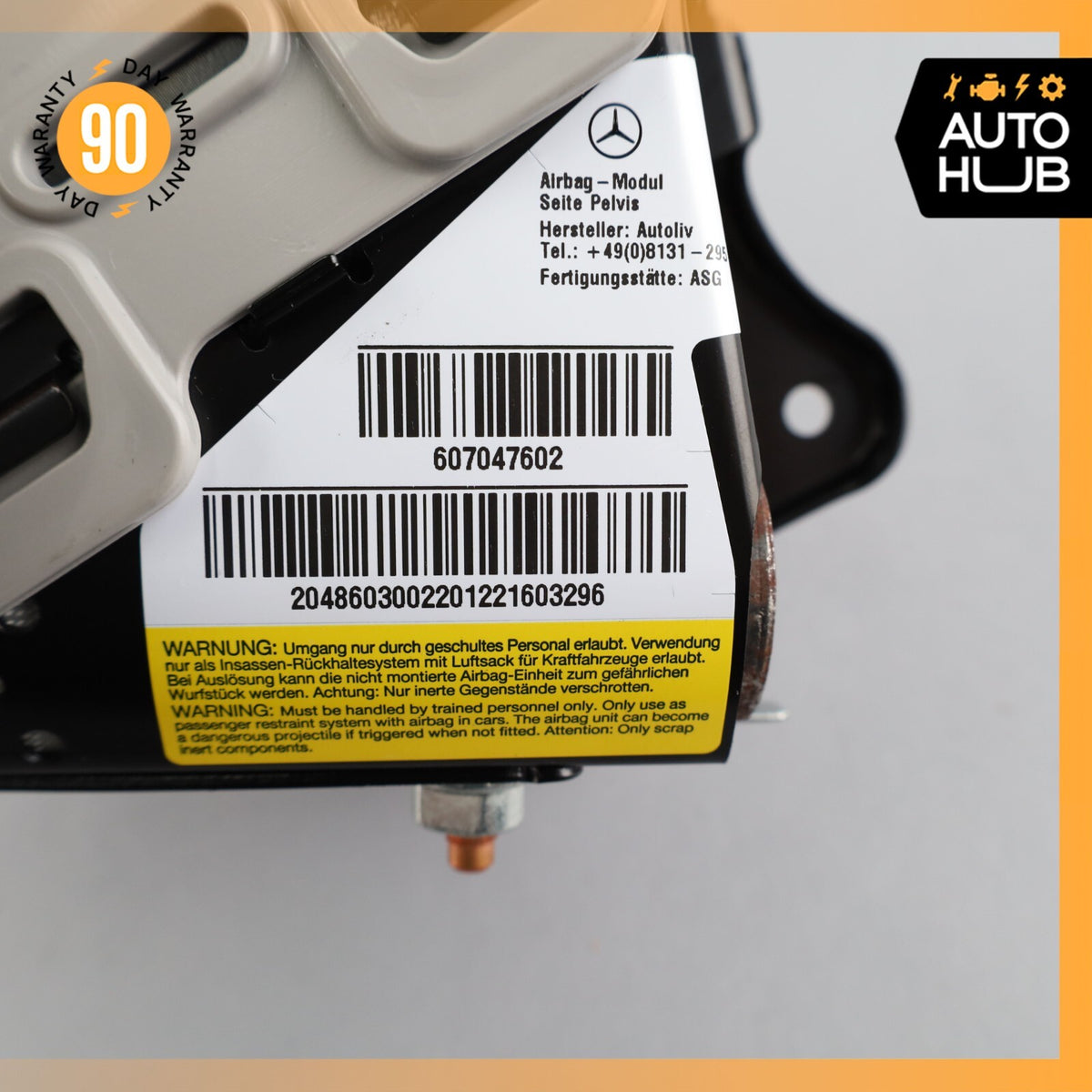 08-15 Mercedes W204 C250 GLK350 Right Side Lower Seat Airbag Air Bag OEM - photo 9
