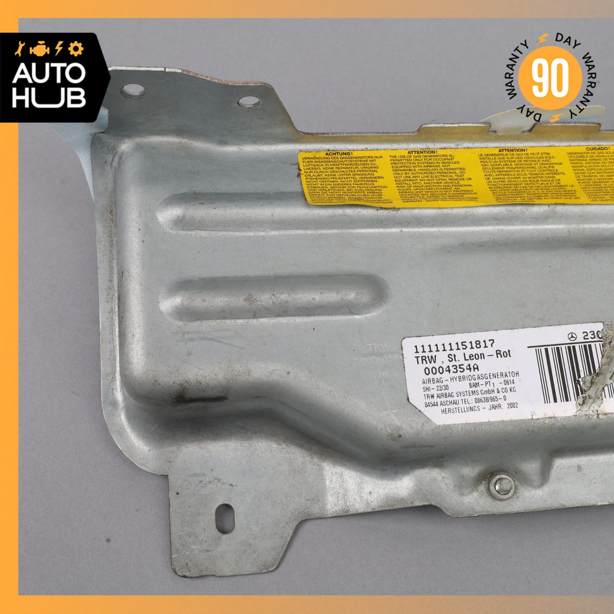 03-12 Mercedes R230 SL500 SL55 AMG Knee Airbag Air Bag Left Driver Side OEM - photo 4