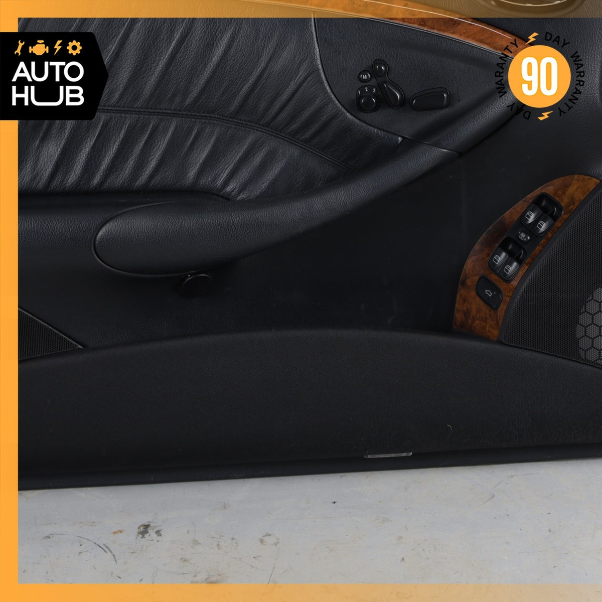 06-09 Mercedes W209 CLK350 CLK500 Door Panel Front Left Side Black OEM - photo 6