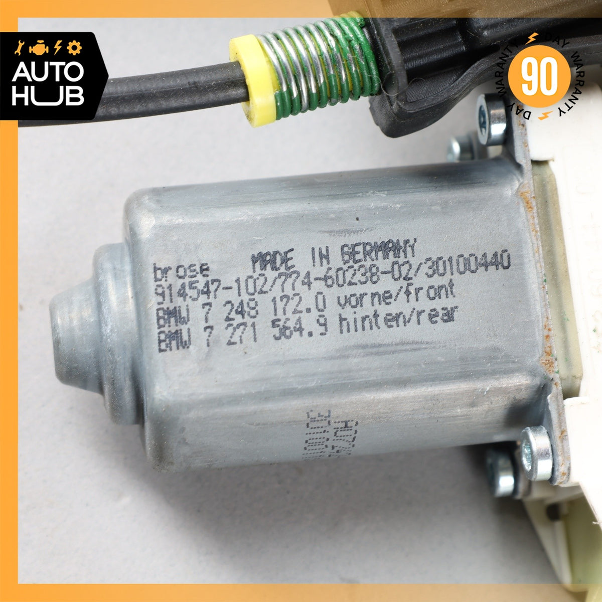 11-16 BMW F10 528i 535i 550i Front Right Window Regulator Motor OEM - photo 21