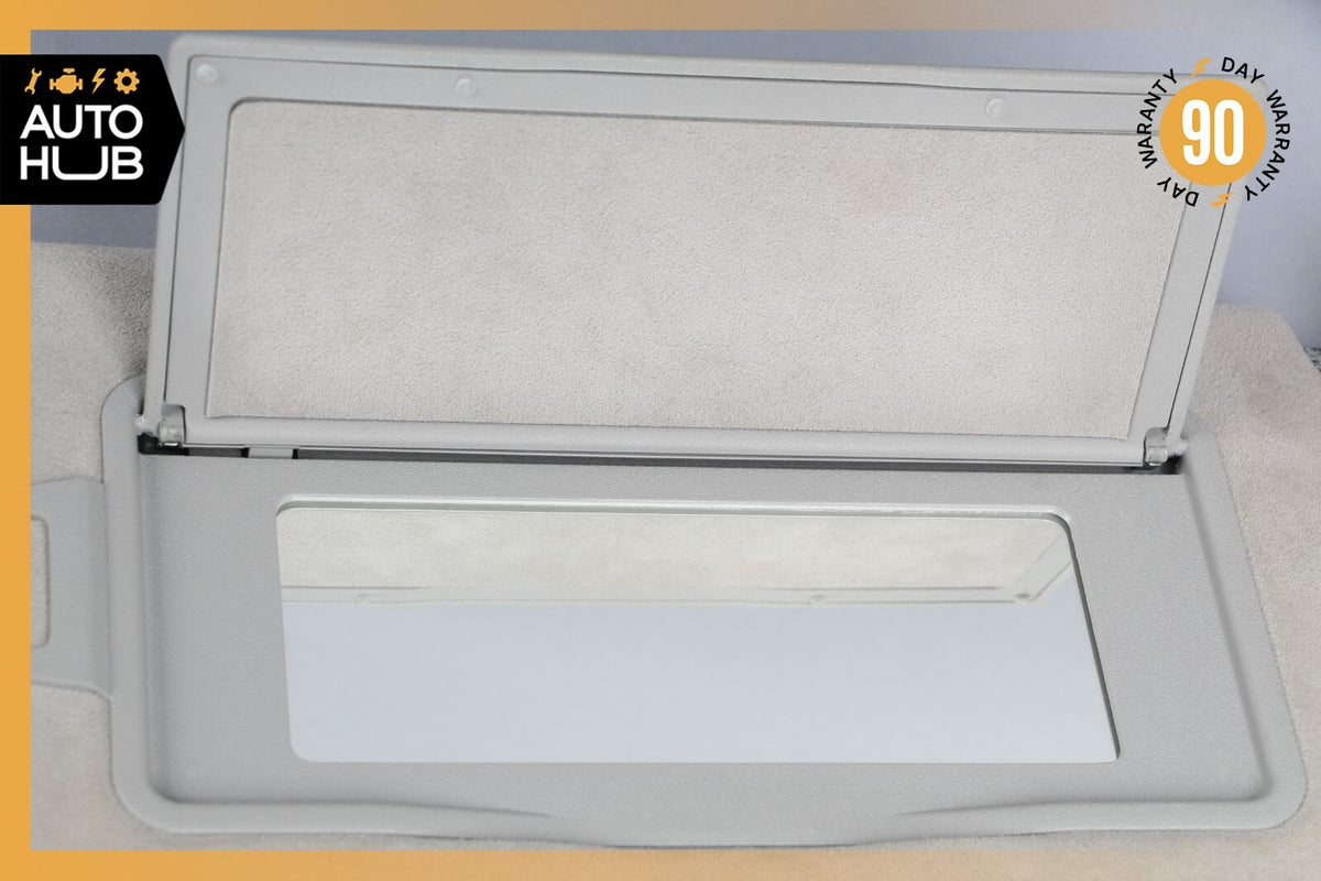 Mercedes W221 S600 CL550 Right Side Sun Visor Shade Sunvisor Gray Suede OEM - photo 2