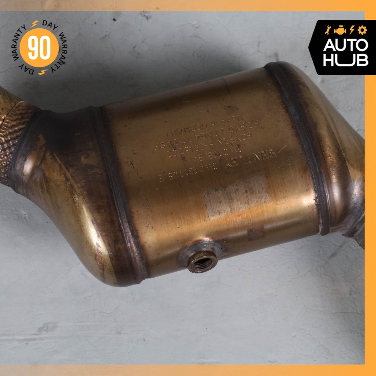13-18 Bentley Continental GT GTC 4.0L V8 Exhaust Downpipe Set 3W0131705E OEM - photo 9