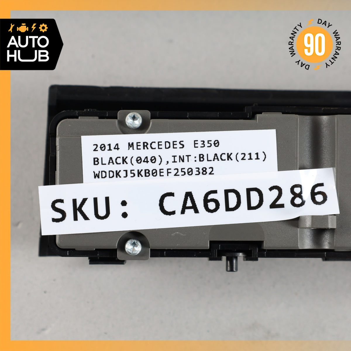Mercedes W207 E350 Hazard Seat Belt Roller Center Control Switch OEM - photo 9