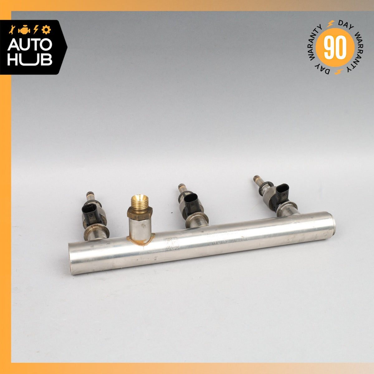 Porsche Cayenne 958 Hybrid S Fuel Injection Rail Line w/ Injectors Right Side - photo 12